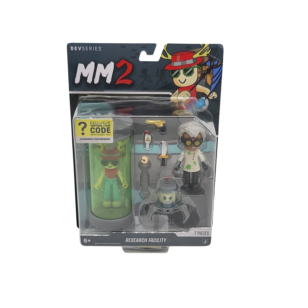 Roblox‎ MM2 DevSeries Research Facility Set 7 Figures Code Included NEW